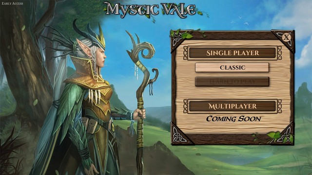 Mystic Vale - Menu