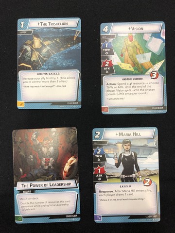 Marvel Champions - Leadership cards