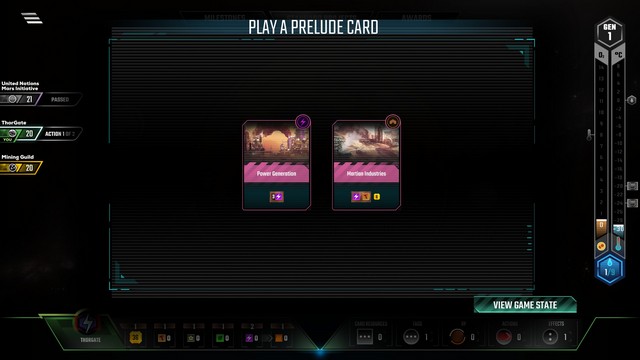 Terraforming Mars - Prelude cards 1