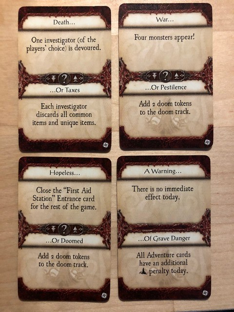 Elder Sign: Unseen Forces - New Mythos Cards