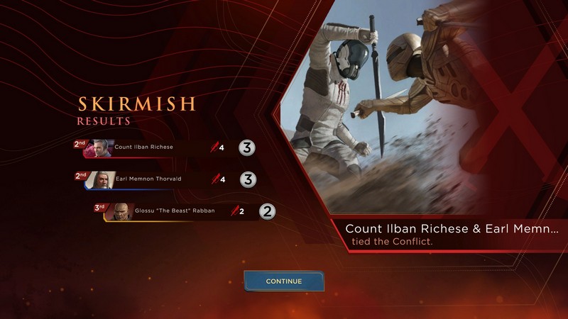 Dune Imperium - Skirmish Results