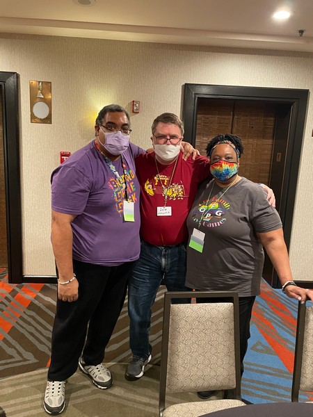 Me with Mik & Starla from Our Family Plays Games