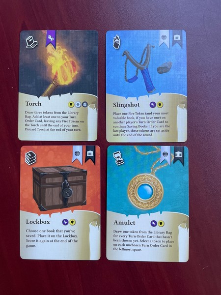 Fire in the Library - Tool Cards