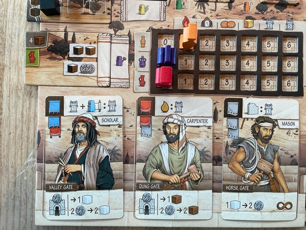 Ezra & Nehemiah - Player Board & Cards