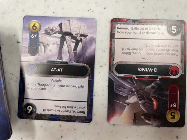 Star Wars: the Deckbuilding Game - Cards in Card Row