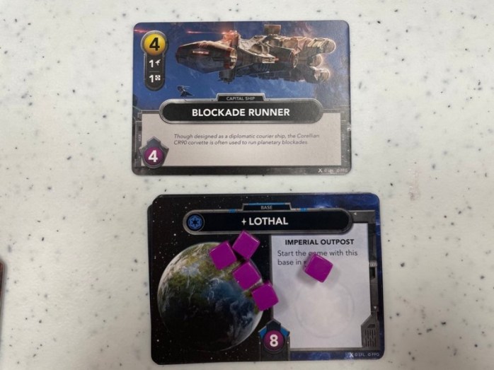 Star Wars: the Deckbuilding Game - Base and ship