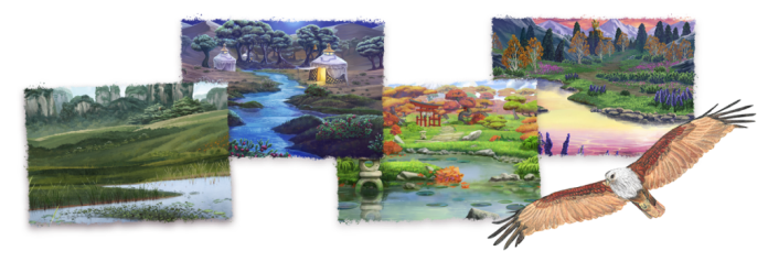 Wingspan Asia - backgrounds