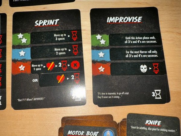 Final Girl - Action Cards (Improvise and Sprint)