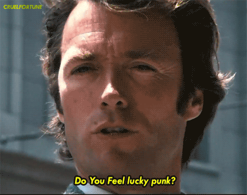 Lucky gif - Dirty Harry movie