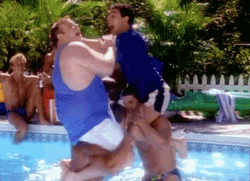 Pool Party gif - Adam Sandler