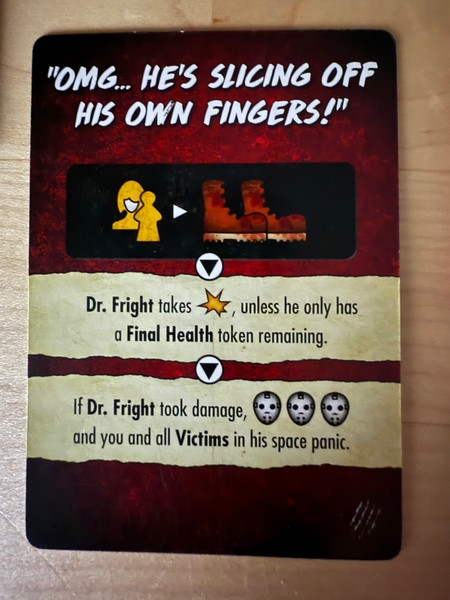 Final Girl - Frightmare on Maple Lane - Dr Fright Terror Card