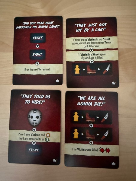 Final Girl - Frightmare on Maple Lane - Terror Cards
