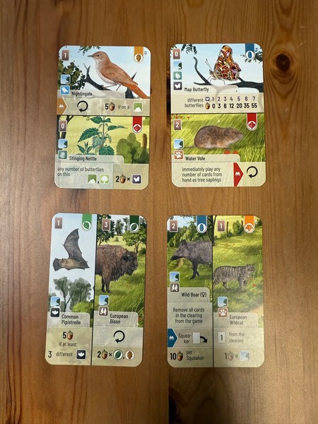 Forest Shuffle - Woodland Edge - Cards