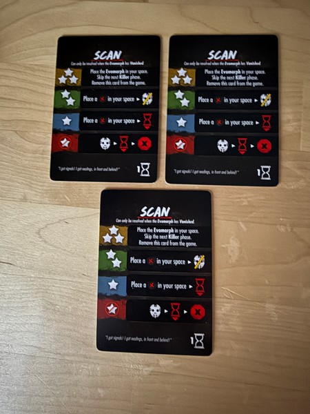 Final Girl - Into the Void - Evomorph Scan Action Cards