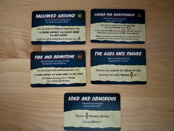 Final Girl - Slaughter in the Groves - Event Cards