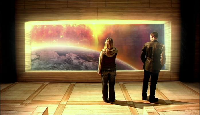 Doctor Who - End of the World episode scene
