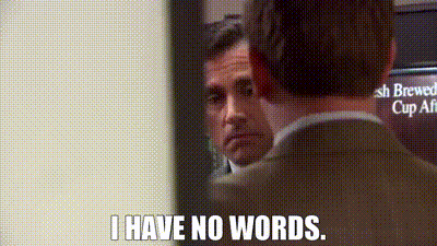 Have No Words - gif from the Office