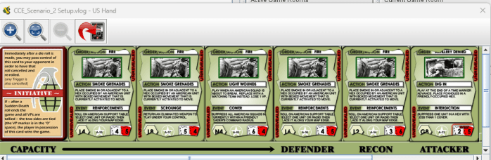 Combat Commander - US Fire Cards