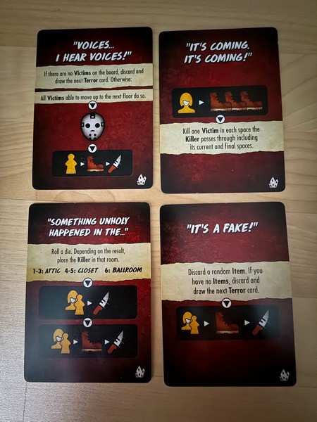 Final Girl - Haunting of Creech Manor - Creech Manor Terror Cards